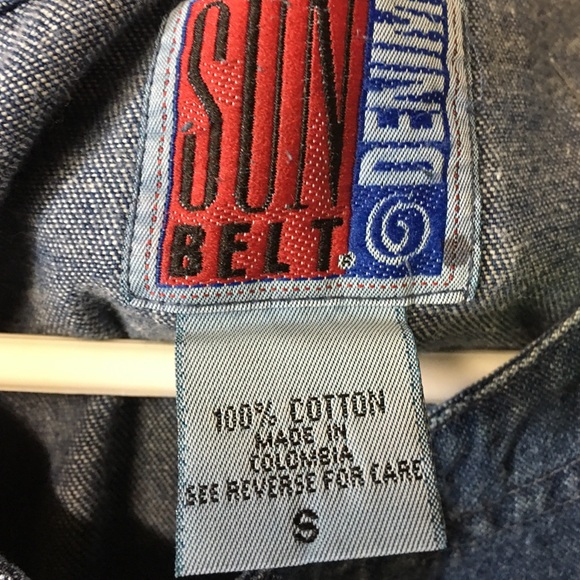 Vintage Denim Maxi Dress Long Sleeve Pockets 90’s Grunge - Picture 10 of 10